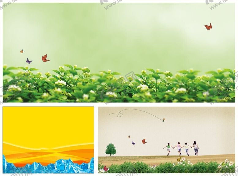 编号：10349210152052072369【酷图网】源文件下载-冰块茉莉花花卉背景