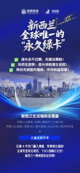 新西兰移民海报