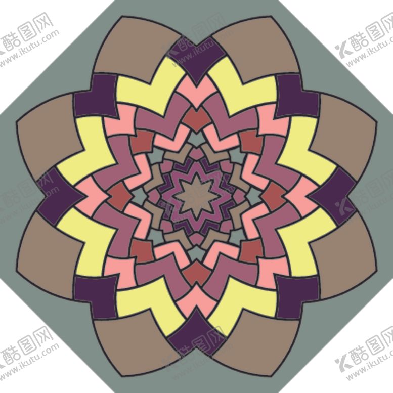 编号：82455409231248087897【酷图网】源文件下载-古典少数民族花纹底纹矢量