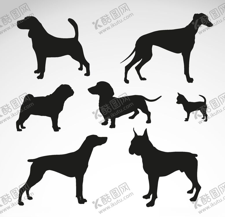 编号：18807907020426106173【酷图网】源文件下载-狗剪影