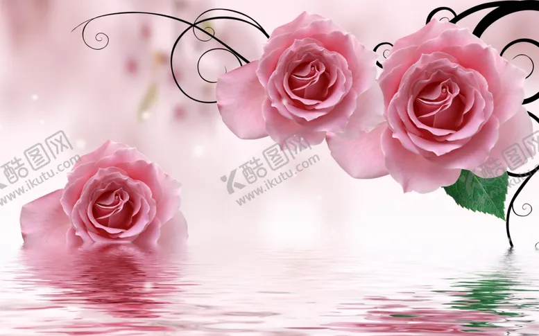 编号：32670007020345332069【酷图网】源文件下载-花卉背景墙