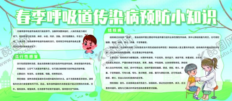 编号：30287109211035394021【酷图网】源文件下载-呼吸道传染病预防