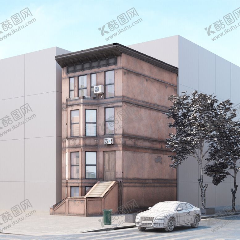 编号：87443702181123222150【酷图网】源文件下载-C4D模型建筑物