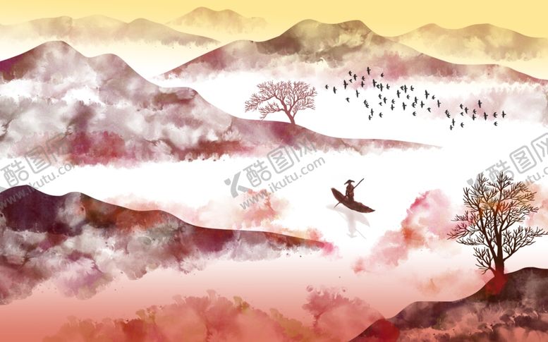 编号：99131606240501077815【酷图网】源文件下载-水墨山水