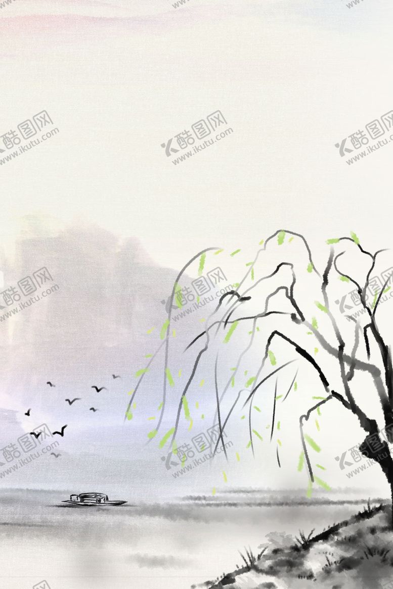 编号：30172610102341022334【酷图网】源文件下载-复古水墨画