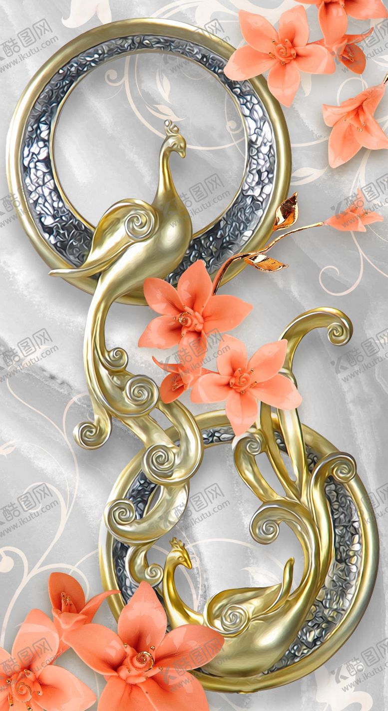 编号：85626709171703073632【酷图网】源文件下载-孔雀玄关