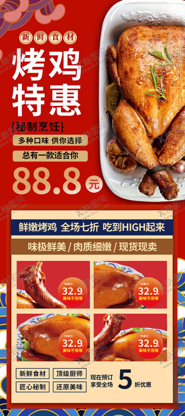 编号：15006411211225196450【酷图网】源文件下载-美味烤鸡