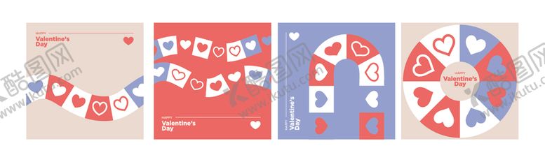 编号：98782404040633185078【酷图网】源文件下载-多彩几何图案装饰卡片