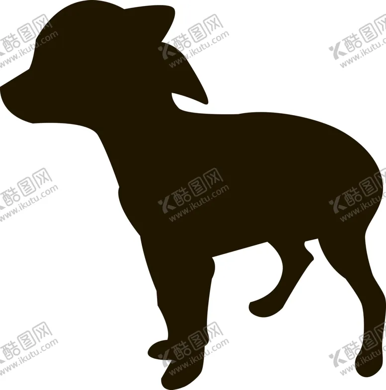 编号：87234304271404211786【酷图网】源文件下载-狗剪影