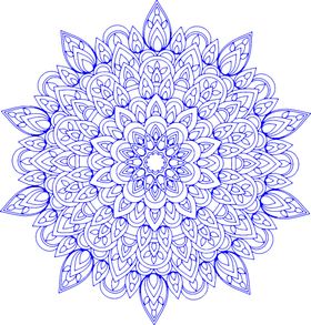高清透明青花瓷花纹