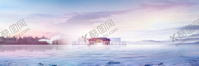 编号：83487709261610273624【酷图网】源文件下载-湖景别墅