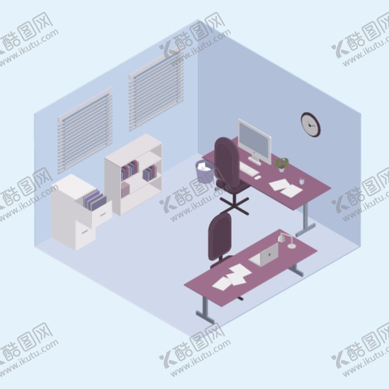 编号：57700509181339526077【酷图网】源文件下载-高端商务办公扁平化矢量插画