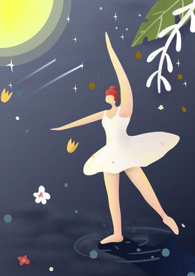 卡通芭蕾兔子