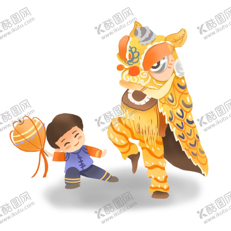 编号：85686405190539296914【酷图网】源文件下载-春节舞狮