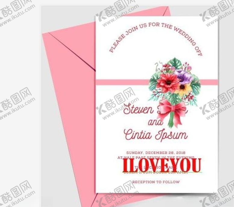 编号：73487210020129464781【酷图网】源文件下载-邀请卡