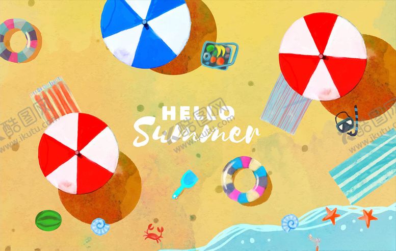 编号：84566609190207444938【酷图网】源文件下载-你好夏天英文字体设计