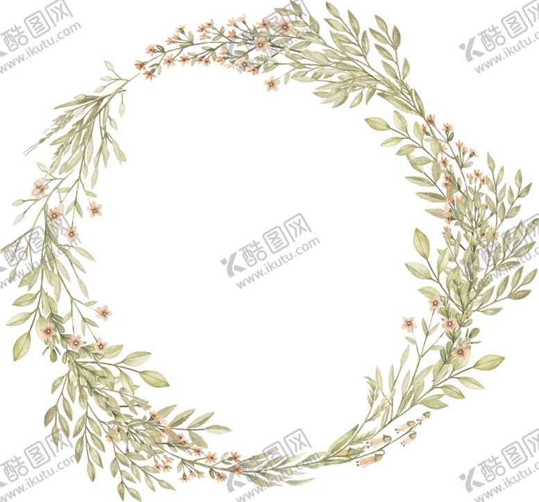 编号：70273609130653195117【酷图网】源文件下载-手绘花环