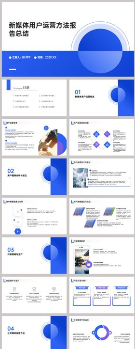 新媒体用户运营方法报告总结PPT