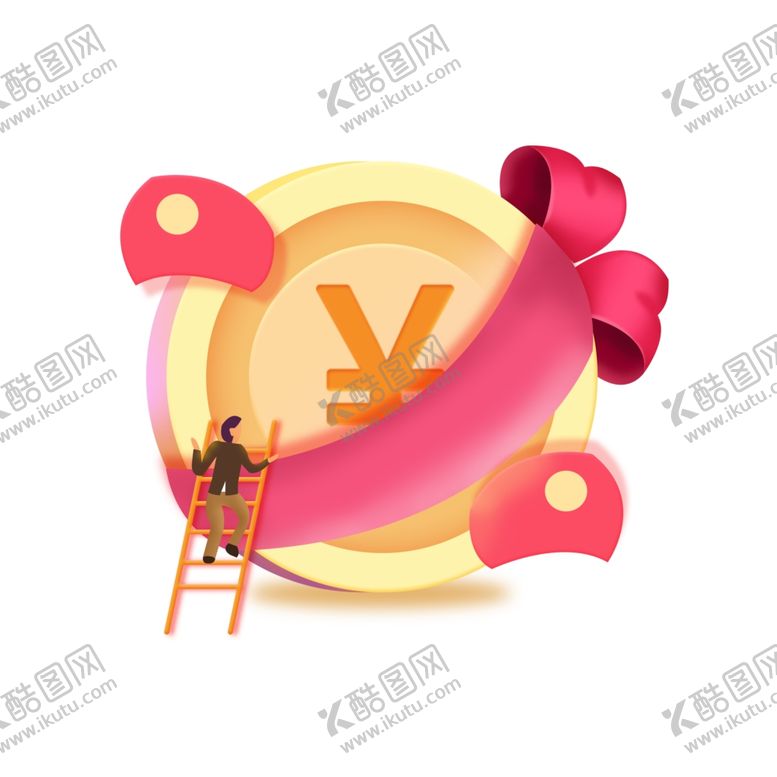 编号：85838405120434112061【酷图网】源文件下载-红包金币插画卡通背景素材