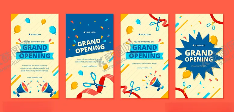 编号：56241210152258094037【酷图网】源文件下载-生日派对邀请卡设计模板