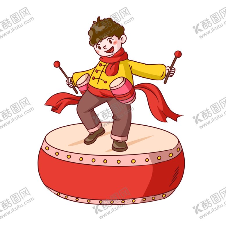 编号：19586012160357139998【酷图网】源文件下载-舞狮插画