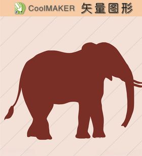 动物剪纸简洁手绘手绘画