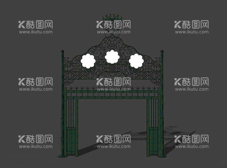 编号：88027912190028425941【酷图网】源文件下载-民俗商业铁艺门