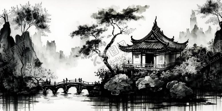 编号：41610211252052596126【酷图网】源文件下载-寺观园林