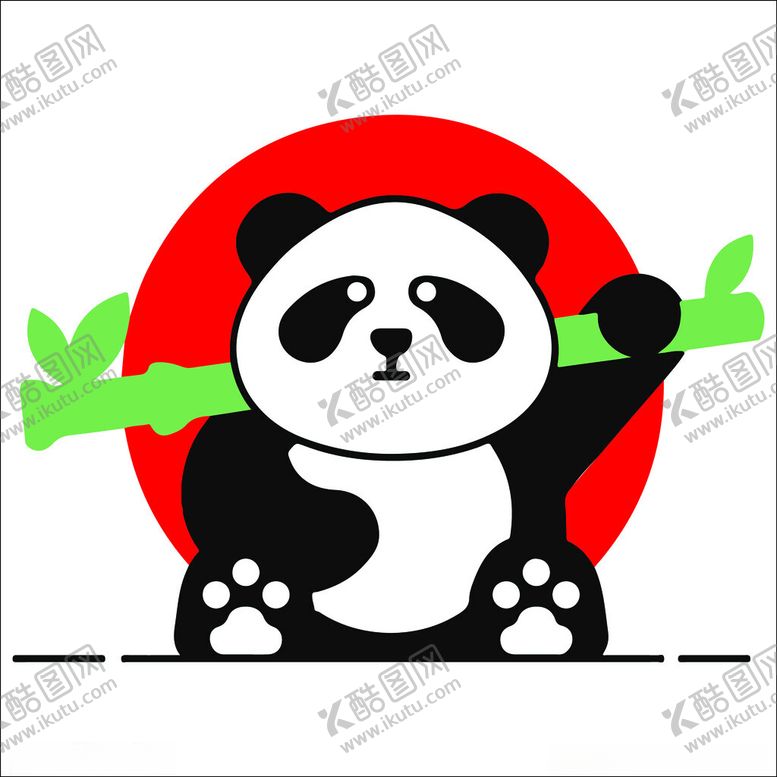 编号：14173702230109491248【酷图网】源文件下载-卡通竹子熊猫