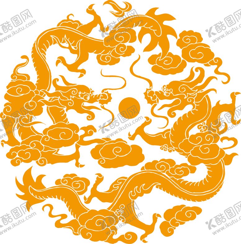 编号：89432010051954119803【酷图网】源文件下载-双龙戏珠
