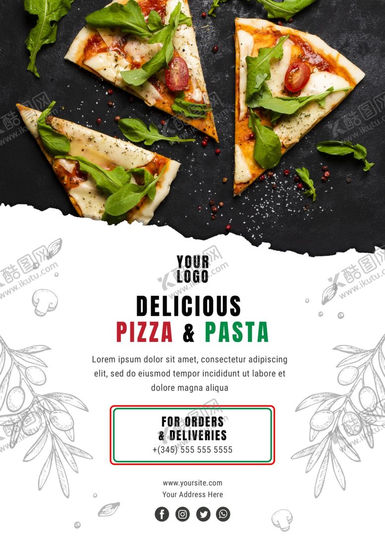 编号：86748909212110535730【酷图网】源文件下载-披萨海报