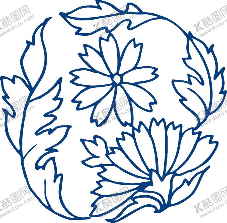 编号：49584209280049495186【酷图网】源文件下载-青花瓷图案