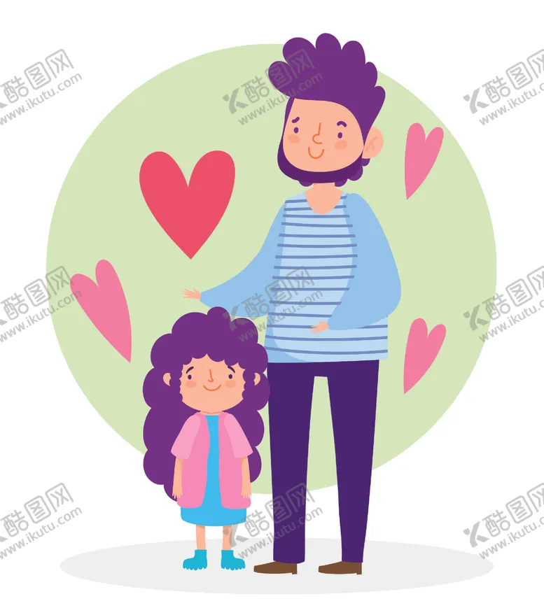 编号：75561905090557123182【酷图网】源文件下载-卡通手绘家庭