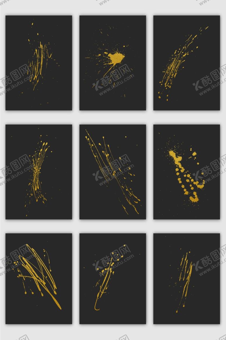 编号：87192709190848508566【酷图网】源文件下载-泼墨溅墨迹墨痕水墨金箔