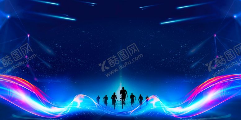 编号：38717005120210042671【酷图网】源文件下载-蓝色科技企业未来海报背景素材