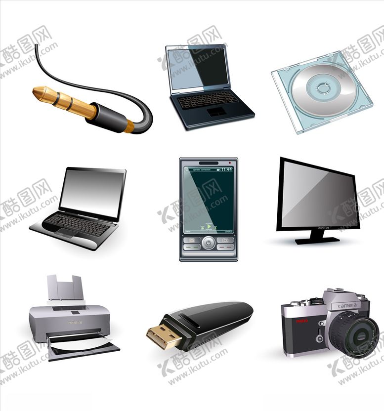 编号：54565910032337418879【酷图网】源文件下载-矢量电器电脑