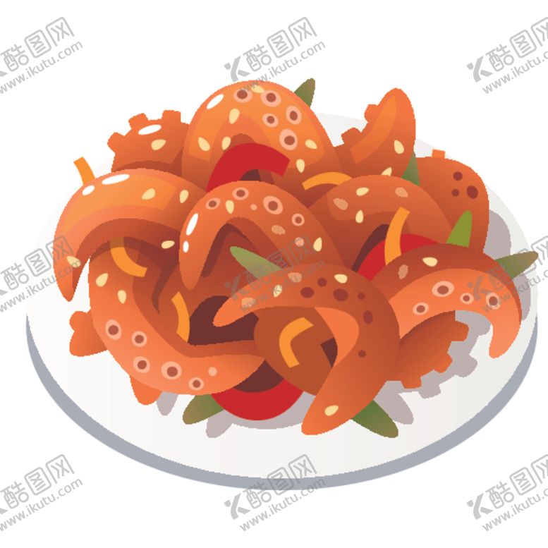 编号：76288010231506418347【酷图网】源文件下载-韩国美食插画图案