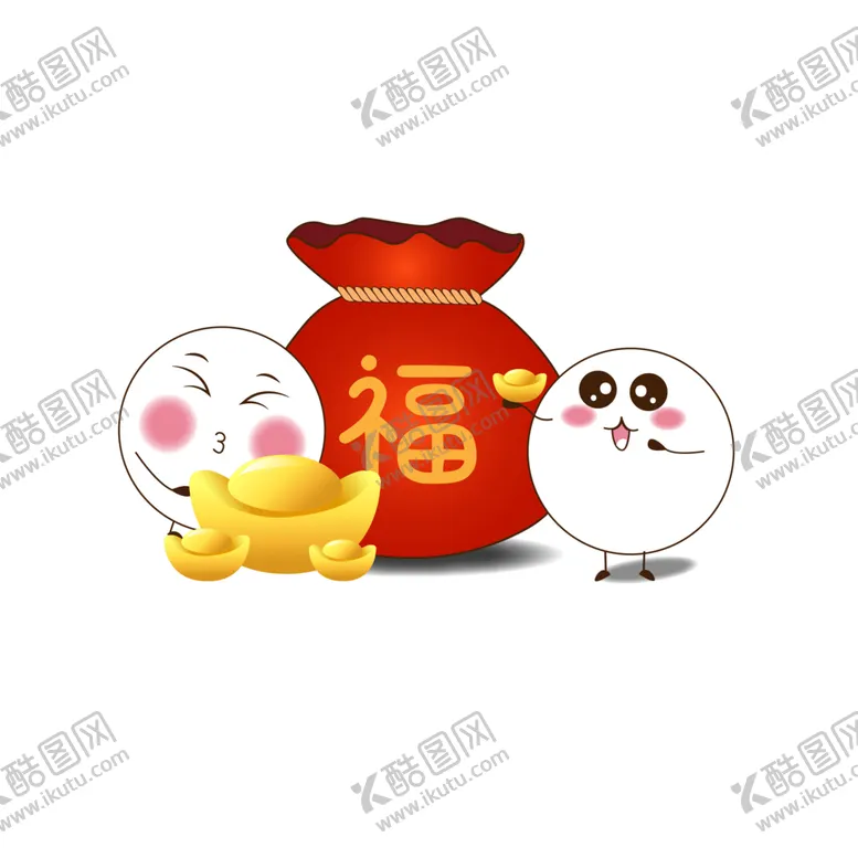 编号：10369801141909515786【酷图网】源文件下载-元宵节春节新春拟人汤圆