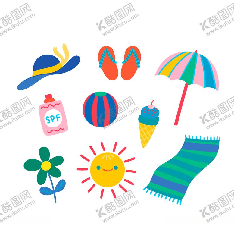 编号：52991506172024492453【酷图网】源文件下载-夏日元素