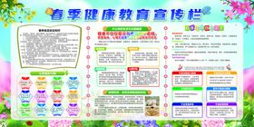 编号：86931709250242239586【酷图网】源文件下载-春季健康教育知识宣传栏