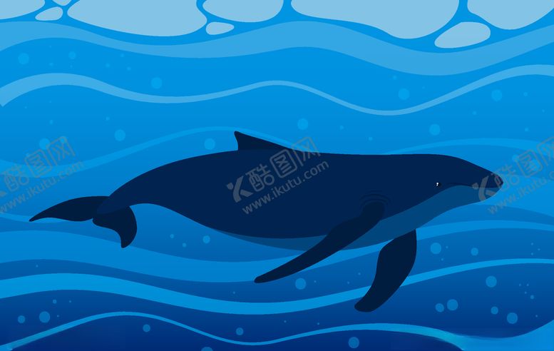 编号：67622906240228428903【酷图网】源文件下载-手绘矢量鲸鱼