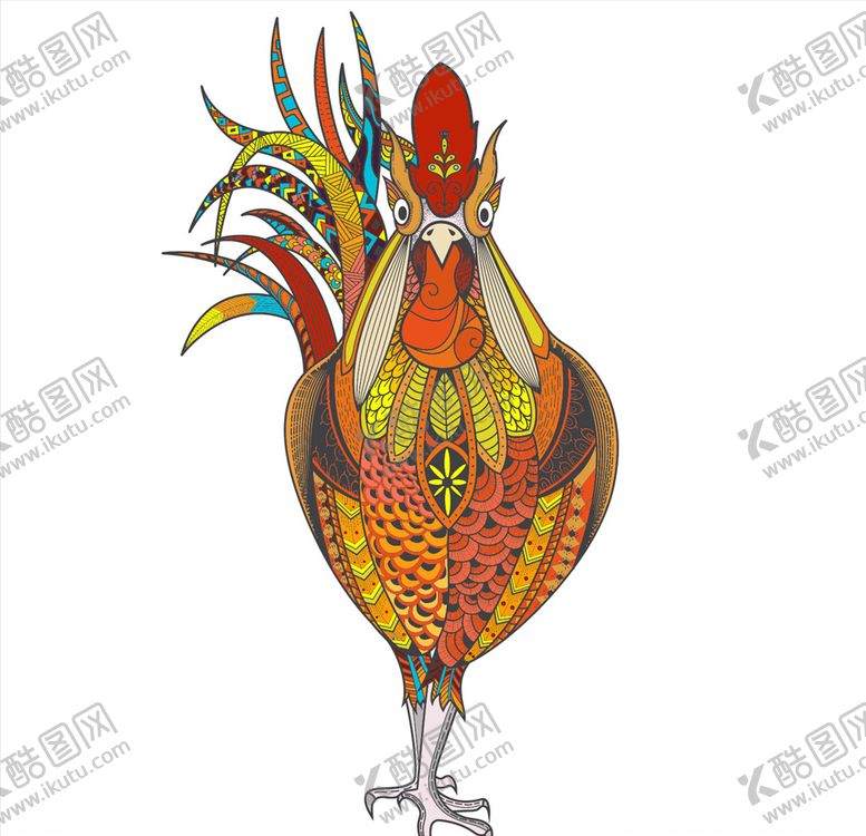 编号：40731805062012164275【酷图网】源文件下载-卡通公鸡