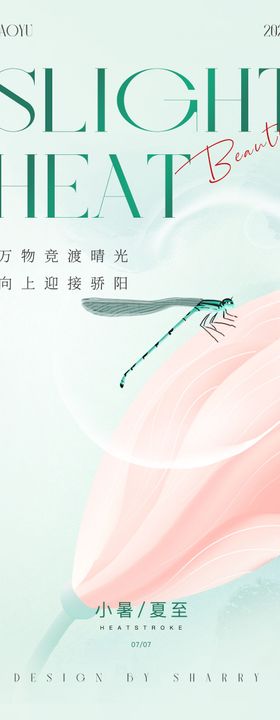 小暑夏至节气海报