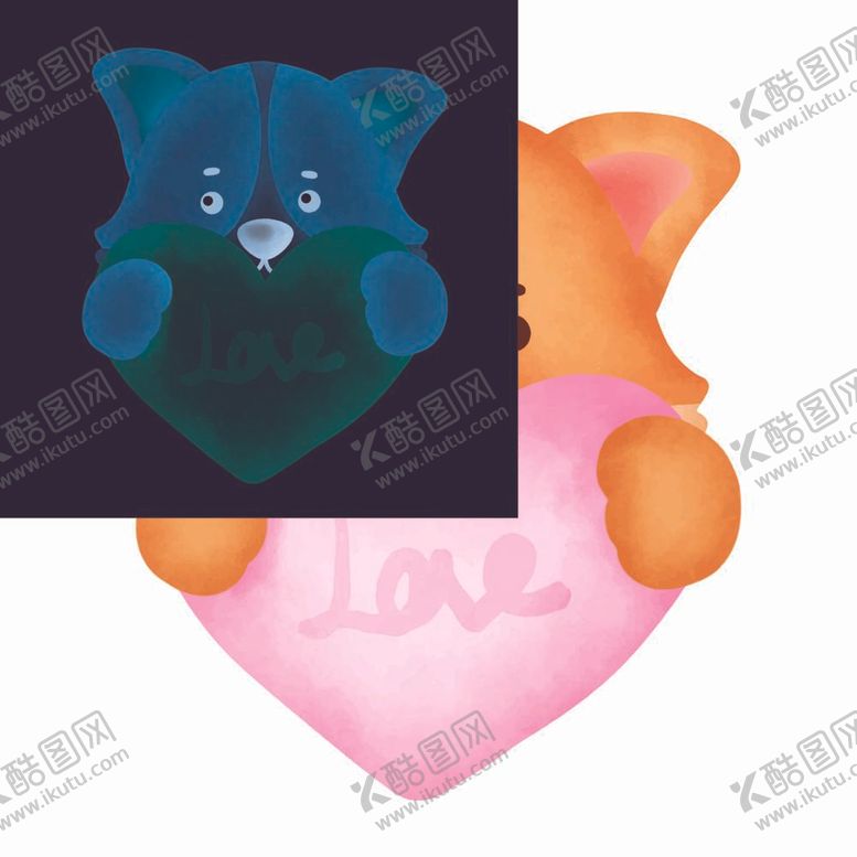 编号：61100111302136106805【酷图网】源文件下载-可爱卡通狗   