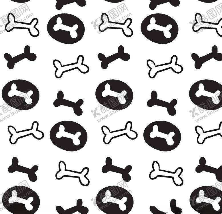 编号：49549109270319134604【酷图网】源文件下载-小狗宠物底纹图案