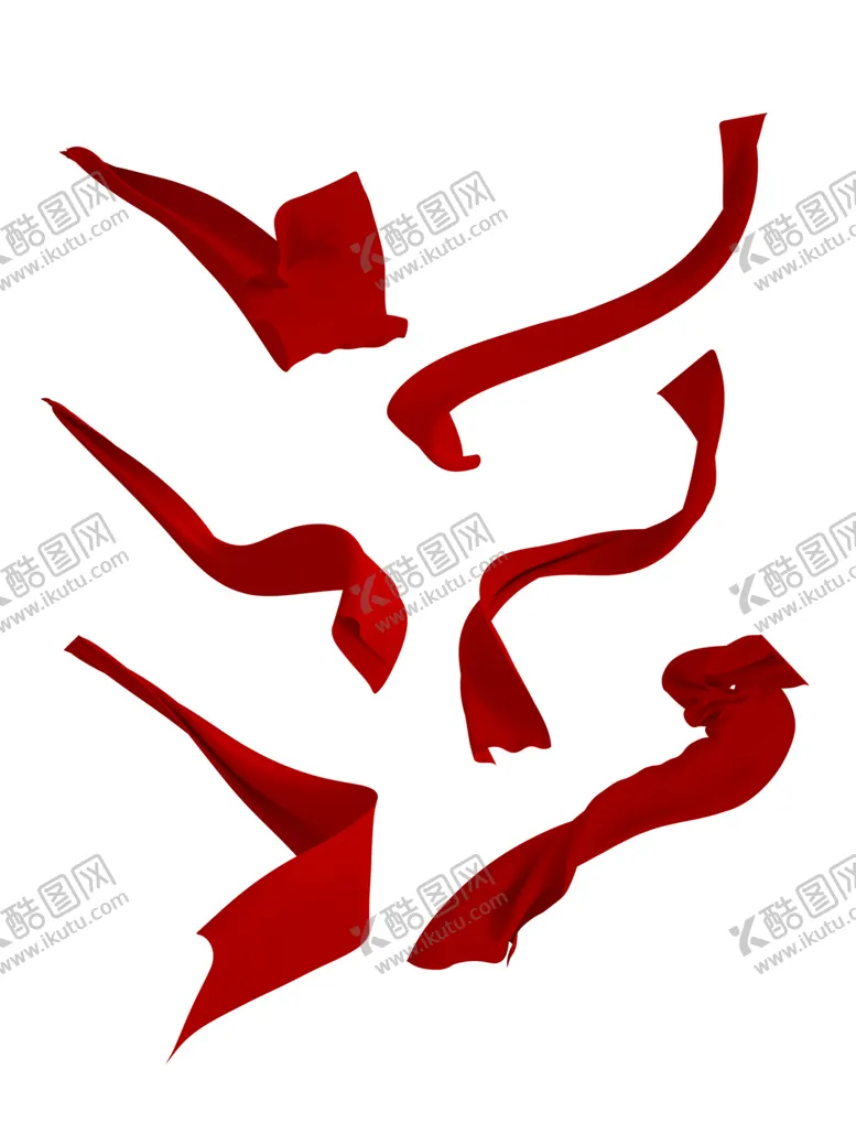 编号：15198812100717034453【酷图网】源文件下载-三维透明中国红国风红布红纱布装