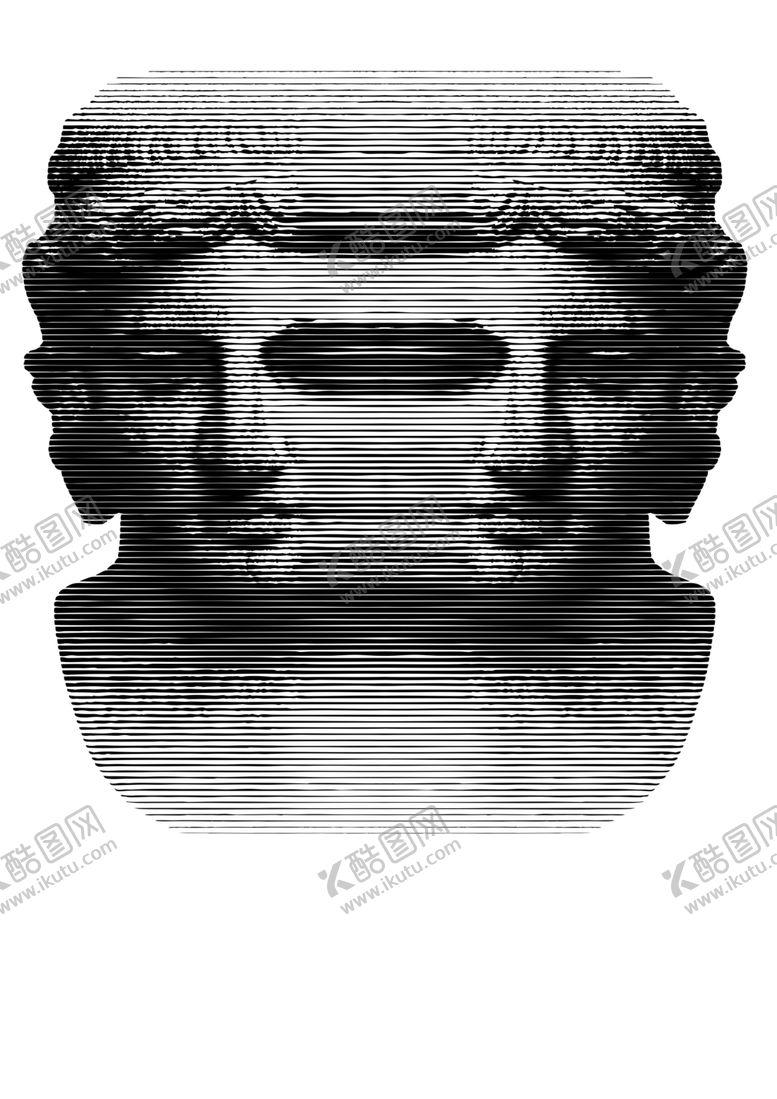 编号：30422106261609472591【酷图网】源文件下载-石膏头像