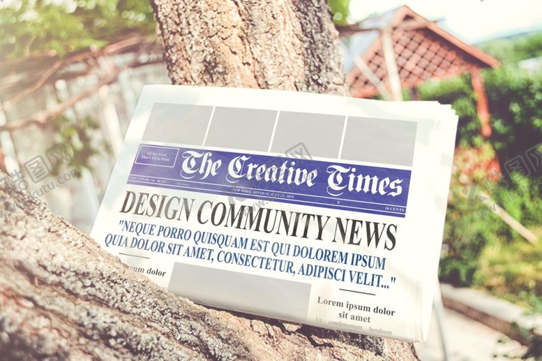 编号：64182810070955504554【酷图网】源文件下载-报纸样机