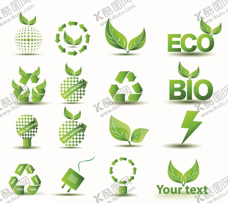 编号：36102209271357461959【酷图网】源文件下载-环保绿色标志