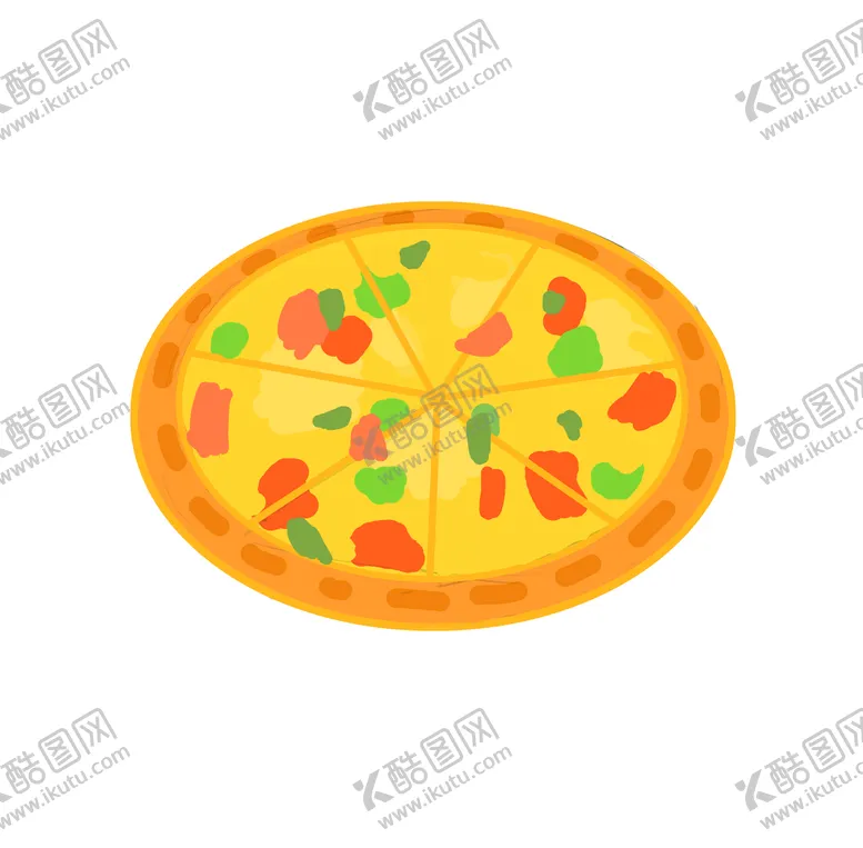 编号：95738010030639394728【酷图网】源文件下载-披萨插画元素